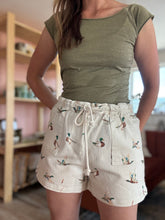 Load image into Gallery viewer, watercolor mallard shorts