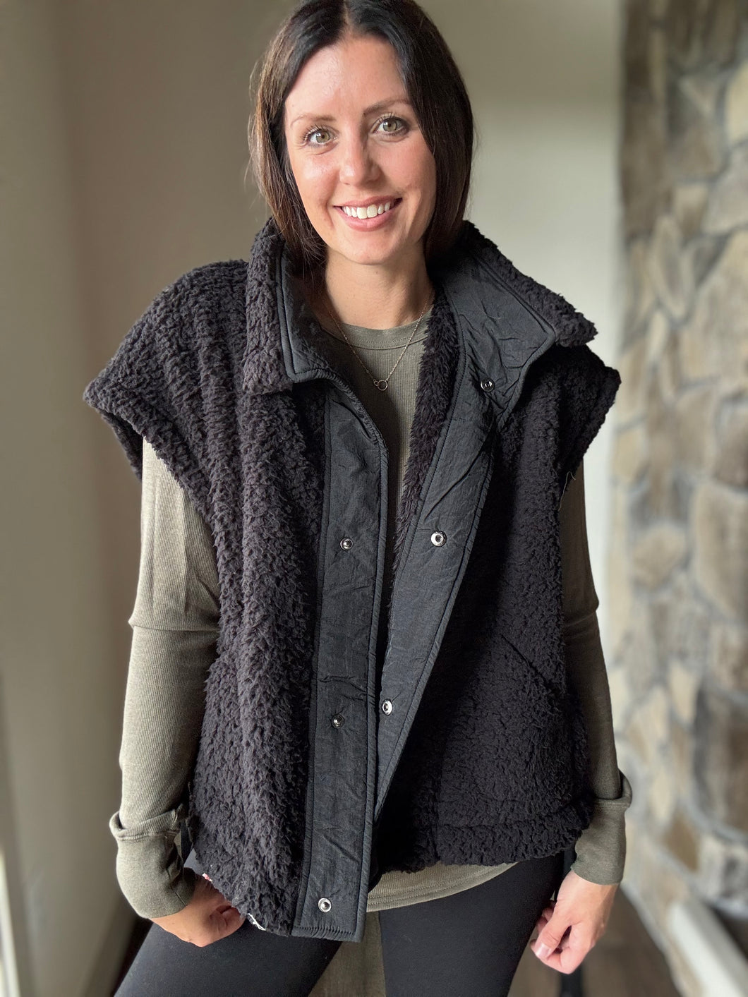 scout it out black teddy vest