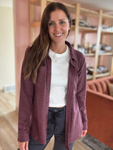 Load image into Gallery viewer, soft burgundy flannel shirt