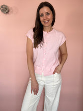 Load image into Gallery viewer, ecru wide leg pants with contrast stitching | S-3XL