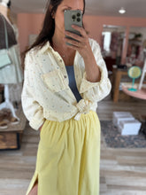 Load image into Gallery viewer, cream mixed polka dot gauze button down