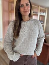 Load image into Gallery viewer, drew two-tone beige sweater