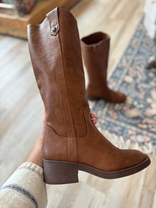 blowfish dark honey tall riding boot