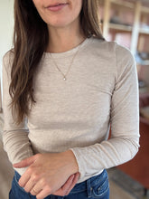 Load image into Gallery viewer, ultra soft heathered oatmeal tee