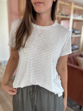 Load image into Gallery viewer, jen mocha stripe tee