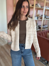 Load image into Gallery viewer, lucille checkered texture cardigan