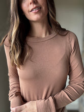 Load image into Gallery viewer, cinnamon soft ribbed long sleeve top
