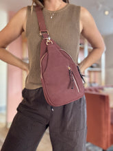 Load image into Gallery viewer, suede sling bag | 2 colors