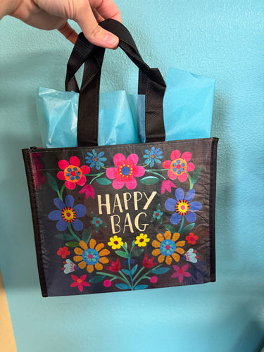 natural life happy bag black medium