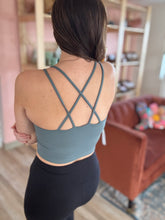 Load image into Gallery viewer, green buttery-soft tank bra
