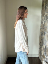 Load image into Gallery viewer, ultra soft ivory button down flannel