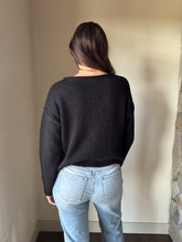 Load image into Gallery viewer, easy days off black button down cardigan
