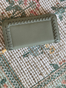 nora whipstitch zip-around wallet | 3 colors