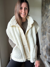 Load image into Gallery viewer, scout it out cream teddy vest