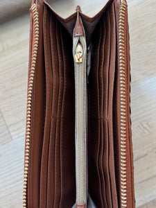 gia whipstitch multi-compartment wallet