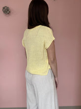 Load image into Gallery viewer, butter yellow notched top | S-3XL