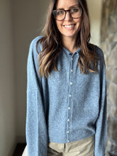 Load image into Gallery viewer, ultra soft blue button cardigan
