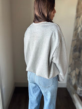 Load image into Gallery viewer, grey soft cloud drawstring sweatshirt | S-3XL