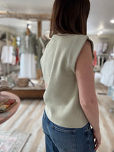 Load image into Gallery viewer, sage soft crew muscle sweater