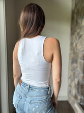 Load image into Gallery viewer, off white soft boat neck tank top | S-3XL