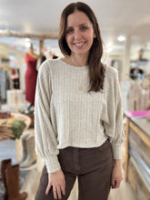 Load image into Gallery viewer, ultra soft stripe mix dolman pullover