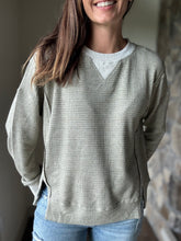 Load image into Gallery viewer, sage soft thermal pullover