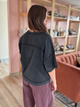 Load image into Gallery viewer, onyx mineral washed top | S-3XL