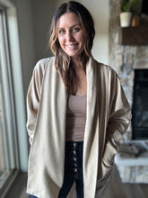 Load image into Gallery viewer, natural french terry oversized cardigan
