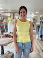 Load image into Gallery viewer, butter ribbed foundation tank