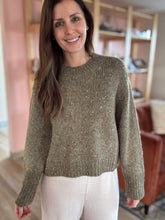 Load image into Gallery viewer, olive confetti sweater