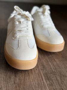 solas two-tone cream + white sneakers