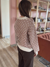 Load image into Gallery viewer, autumn ripple rust chunky knit sweater