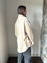Load image into Gallery viewer, natural french terry oversized cardigan