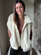 Load image into Gallery viewer, scout it out cream teddy vest