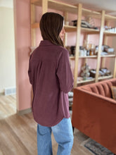 Load image into Gallery viewer, soft burgundy flannel shirt