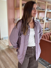 Load image into Gallery viewer, mel lavender mineral washed button down