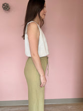 Load image into Gallery viewer, avocado textured flowy pants