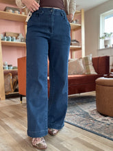 Load image into Gallery viewer, judy blue luxe retro wide nightfall blue jeans