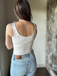 oatmeal soft basic scoop tank