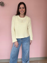 Load image into Gallery viewer, butter yellow chunky knit sweater