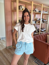 Load image into Gallery viewer, aqua soft vintage shorts