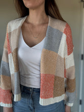 Load image into Gallery viewer, multi check cardigan