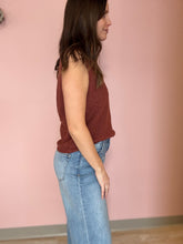 Load image into Gallery viewer, rust knit vest
