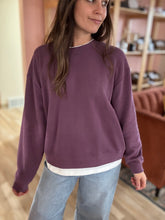 Load image into Gallery viewer, plum layered pullover