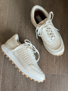 mia natural woven sneakers