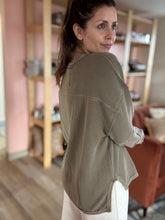 Load image into Gallery viewer, comfort khaki ribbed pullover