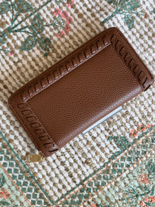 nora whipstitch zip-around wallet | 3 colors