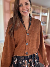 Load image into Gallery viewer, copper confetti cardigan