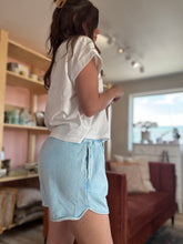 Load image into Gallery viewer, aqua soft vintage shorts