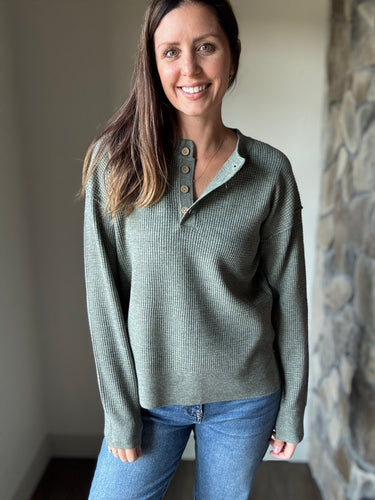 soft willow waffle henley